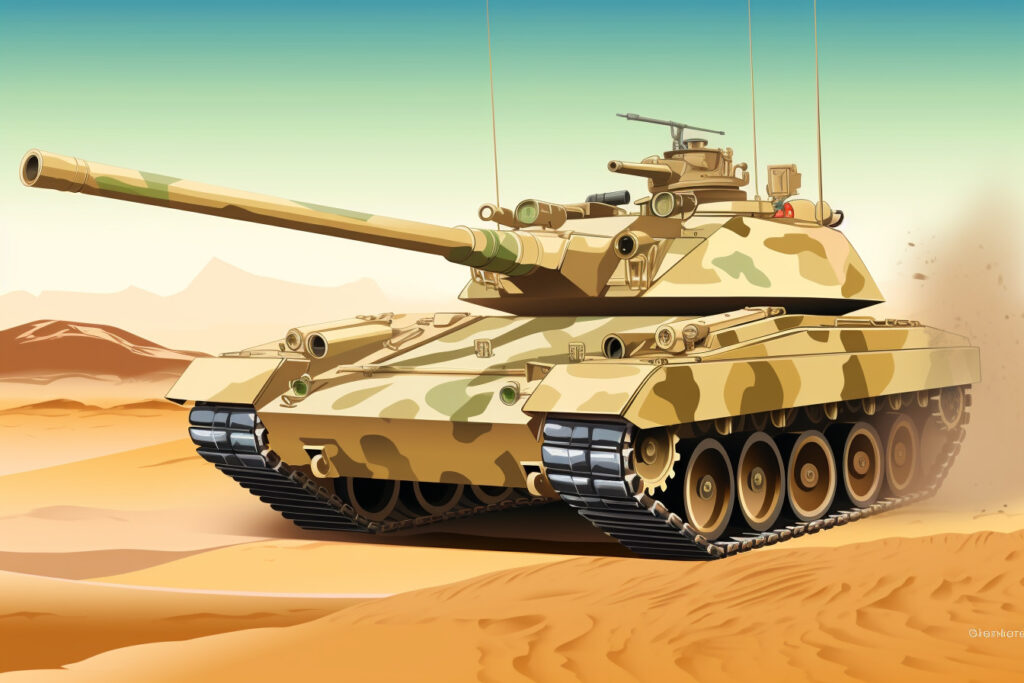 Midjourney Symbolbild Leopard 2 Panzer