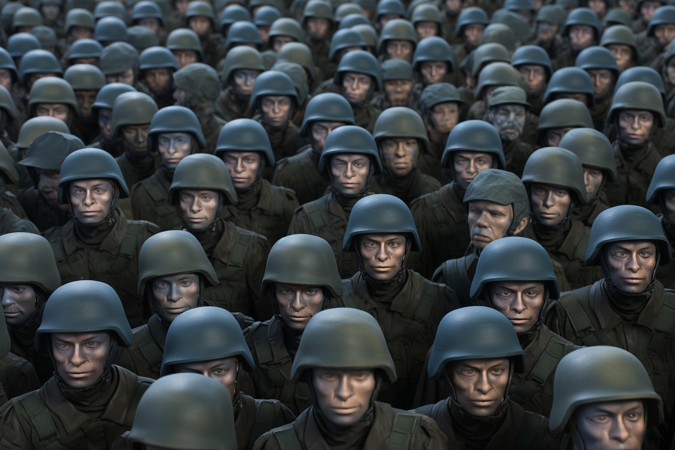 Midjourney Symbolbild russische Soldaten