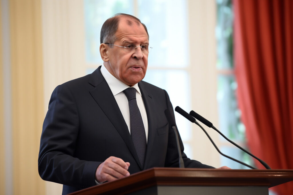Midjourney Symbolbild Russlands Außenminister Sergei Lawrow