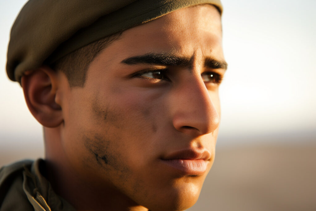 Symbolbild KI-erstellt durch Midjourney: Israelischer Soldat.